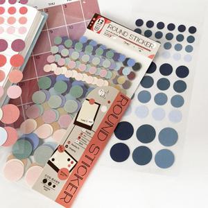 원형 다꾸스티커 다이어리꾸미기 파스텔 감성 종이 인덱스 폰꾸 스티커