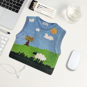 귀여운 니트모양 마우스패드