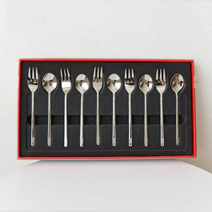 스텐18-10 디저트 포크 스푼세트 10P