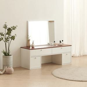 헤블린 좌식 화장대 책상 거울 세트 1200