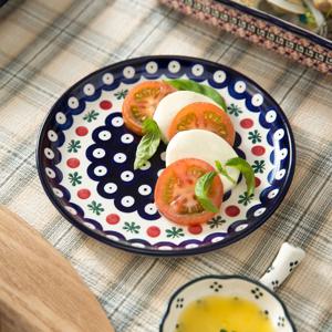 파뷔에 폴디너 폴란드풍 도자기 피코크아이 중접시