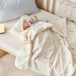 에디 겨울 극세사 유아 양면 블랭킷 애착담요