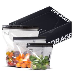 스탠딩 지퍼백 Basic (100매)  S 20ea + M 50ea + L 30ea