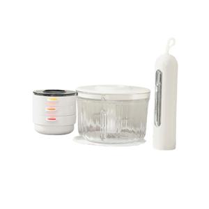 리오쿡 핸들 다지기 무선 전동 이유식 죽 야채 다짐기