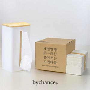 뽑아쓰는 키친타올 케이스 밤부 소형 1개+키친타올 500매