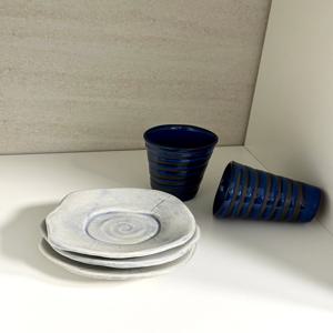 앞접시 디저트 플레이트 도자기 그릇 홈카페 접시