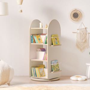 루티 4단 라운드 회전책장 아기 책장 유아 전면 책꽂이 570