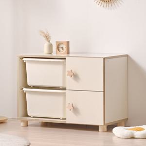 루티 아기 바구니장 유아 장난감 정리함 2단 낮은 바구니 수납장 800