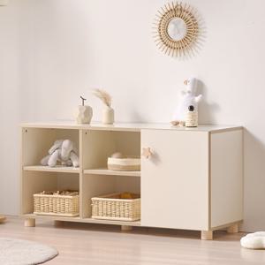 루티 아기 장난감 정리함 유아 도어형 2단 낮은 수납장 1200