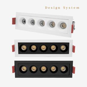 DS LED 사각 멀티매입등 COB 직사각 매립등 다운라이트 5구 10W