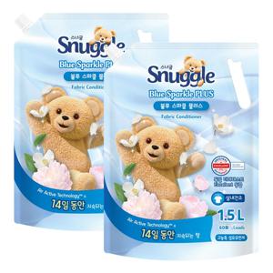 1+1 스너글 초고농축 블루스파클 섬유유연제 리필 1.5L