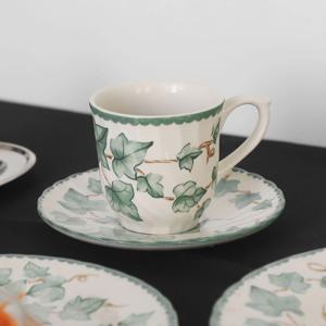 영국 로얄 스태포드 아이비 커피잔 세트(잔+소서) 홈파티 플레이팅