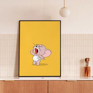 톰과제리 인테리어 그림 크리스마스 포스터 캔버스 액자 - 9. 하품제리