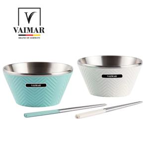 이중면기 2P+젓가락 2벌 라면그릇