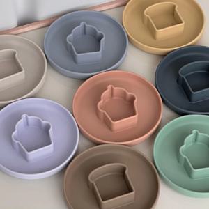 베이커리 디쉬 토핑이유식 식판 볼 용기 접시 식기 그릇 유아 아기 실리콘