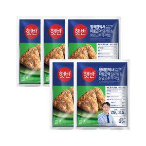 햇반 파로곤약 닭가슴살 청양고추 주먹밥 400g x5개