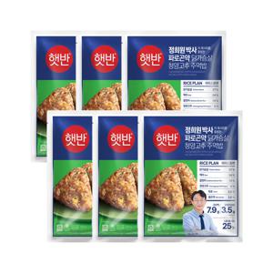 햇반 파로곤약 닭가슴살 청양고추 주먹밥 400g x6개