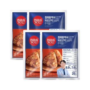 햇반 파로곤약 닭갈비 주먹밥 400g x4개