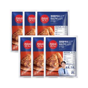 햇반 파로곤약 닭갈비 주먹밥 400g x6개