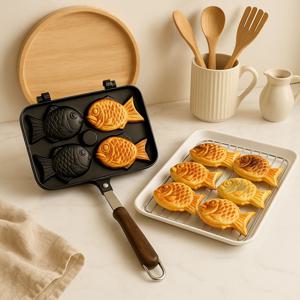 붕어빵 만들기 붕어빵팬 4구 24cm