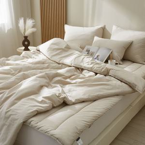 스위티 60수 고밀도 순면 바이오워싱 차렵이불+토퍼패드+베개커버 세트