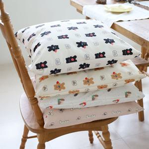 버니 베어 토끼 귀여운 캐릭터 파티 카페 식탁 의자 방석 45X45사이즈 (솜포함) 4컬러