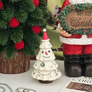미니 화이트트리 피규어 미니어처 크리스마스장식 인테리어 오브제