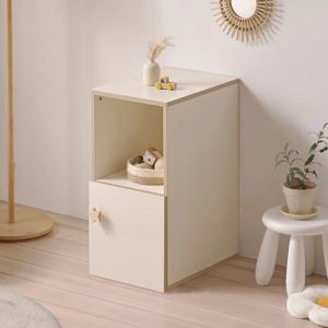 토토리 수납장 2단 유아 미니카정리대 원목 장난감 수납장 장난감 수납함