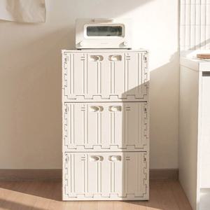 올라잇 대형 63L 폴딩박스 리빙박스 옷정리함 펜트리수납함 3단