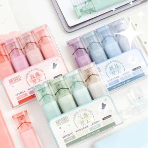 다꾸 공책 글리터 파스텔 형광펜