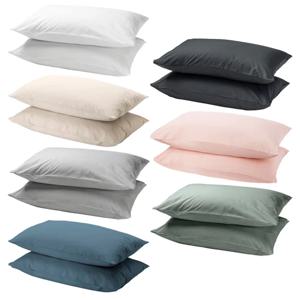 DVALA 드발라 베개커버 2개입 50x80cm/침구/배게/순면/베겟잎/패드/쿠션커버