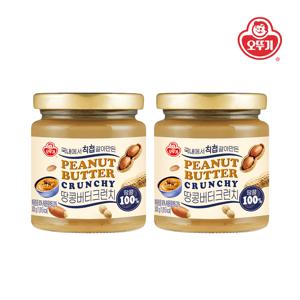 100% 땅콩버터 크런치 300g*2개
