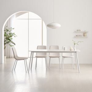 쿠폰가 256,500 원 / 요크 6인용 테이블 포세린 세라믹 식탁세트 1800 체어형