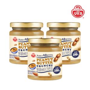 100% 땅콩버터 크런치 300g*3개