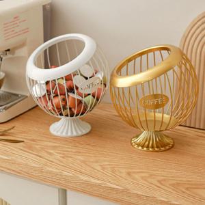 커피 캡슐 바구니 바스켓 보관함 정리함 주방 쇼핑 철제 3color