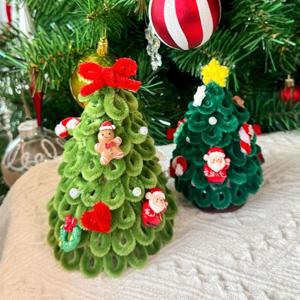 크리스마스 모루 미니트리 만들기 8종 DIY 키트 겨울 홈데코 파티 소품 단체 수업 재료