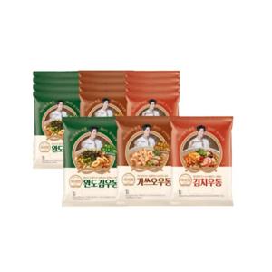 하이면 상온 우동 3종 15인분 (가쓰오/완도김/김치)