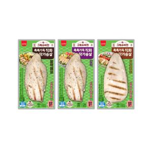 그릭슈바인 100% 국내산 닭가슴살 100g 촉촉가득 3종 12팩 (프리미어/페퍼/갈릭)