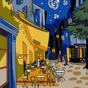 DIY 명화그리기 고흐_밤의 카페테라스 20X20cm