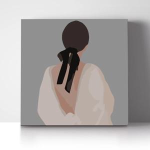 DIY 쉬운 명화그리기 유화세트 A-256 여인의 뒷모습 소형 20x20