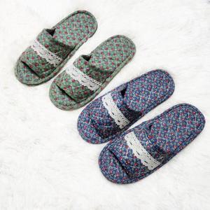 두겹 퀼트 면실내화 덧신 슬리퍼 천 거실화 어린이집 유치원 실내화 체리 2colors