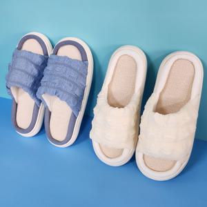 레이스 쿠션 실내화 여름 거실 슬리퍼 거실화 사무실 층간소음방지 4colors