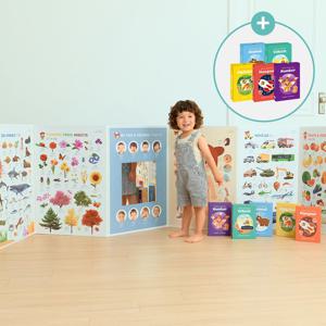 하뚱세이하우스 + 자석놀이 5종 세트 (동물, 탈것, 한글, 숫자, 알파벳)