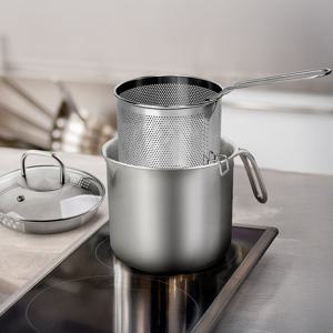 IH 다용도 멀티팟 냄비 2.8L (본체+롱바스켓) / 스텐304 깊은 편수냄비 인덕션겸용