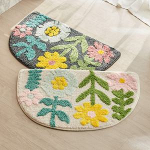 정원 극세사 반달 발매트 2color