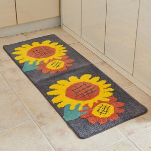 해바라기 극세사 주방매트