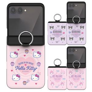 산리오 큐티 맥세이프 오토홀드 힌지보호 핑거링 카드 범퍼 케이스 갤럭시Z플립7 포차코