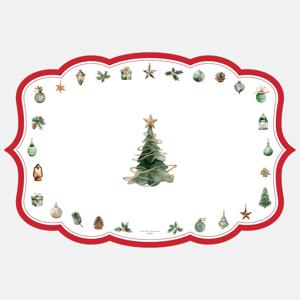 크리스마스 식탁매트 코팅 종이 플레이스매트 테이블세팅