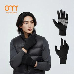 시즌오프 세일 오마이런 겨울러닝 장갑 방한 런닝 마라톤 조깅 기모장갑 남녀공용
