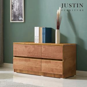 워든 월넛 러버우드 원목 2단 서랍장(1000)